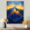 Glendalee Safire Peaks At Dusk Mountains III - Art mural montagnes