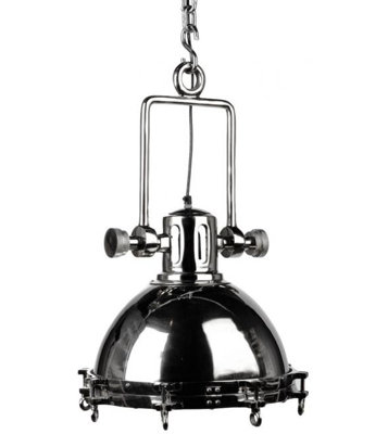 Harriet 1 - Light Nickel Dome Pendant