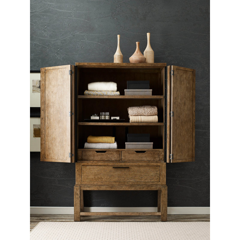 Kaziyah Solid Wood Armoire