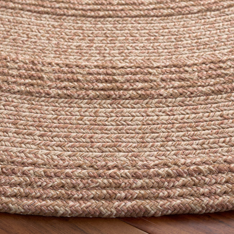 Braided 265 Hand Woven Performance Machine Washable No Pattern Rug, Oval 6' x 8'