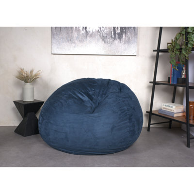 Grand fauteuil à billes Chill Sack confortable avec housse amovible de 5 pieds
