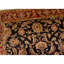 Hand-Knotted High-Quality Black and Red Area Rug