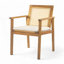 Chaise de salle à manger d'extérieur avec coussin Preston (ensemble de 2)