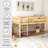 Twin Wood Loft Bed Low Loft Beds with Ladder,Twin