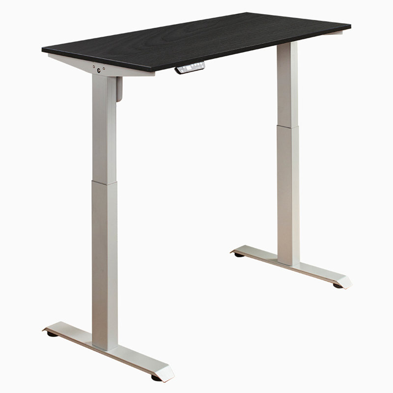 Adjustable Solid Wood Standing Desk, Black
