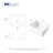 Oslo 24"W x 18.5"D White Single Bowl Fireclay Undermount/Drop-In Kitchen Sink with Basket Strainer and Bottom Grid 