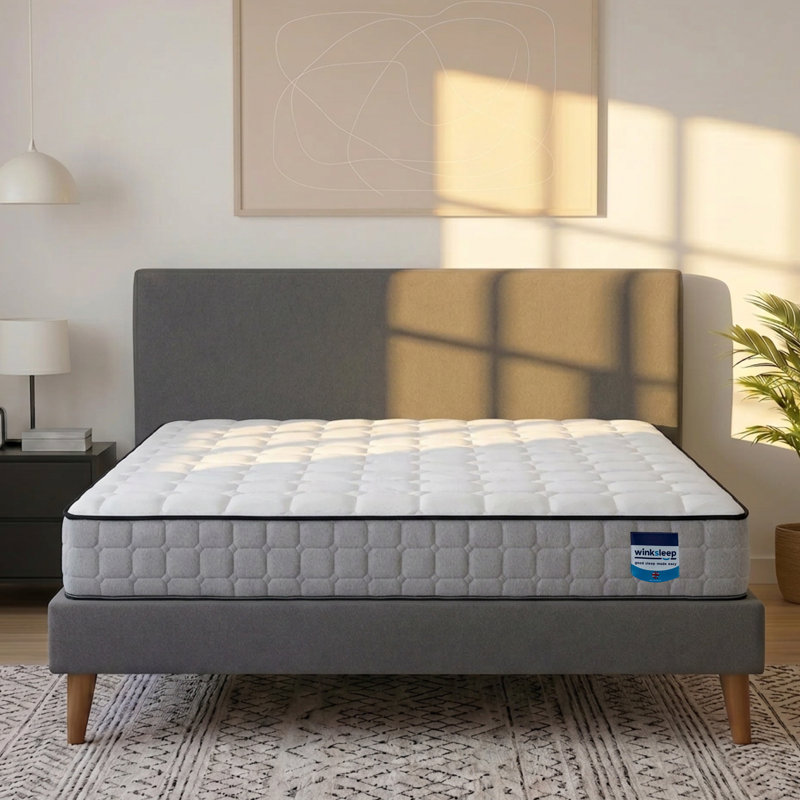 Winksleep Gravity Memory Foam Spring Mattress, Medium-Firm, Cool Touch Fabric, Double (4'6)