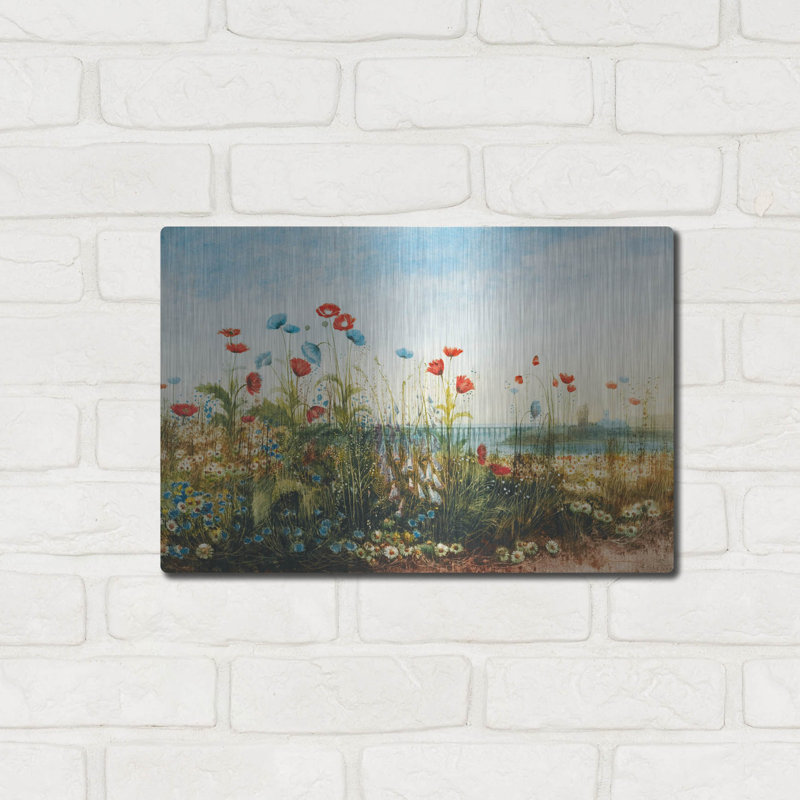 Malahide Estuary »par Andrew Nicholl, art mural en métal, 36 po x 24 po, H 12 po x l 16 po