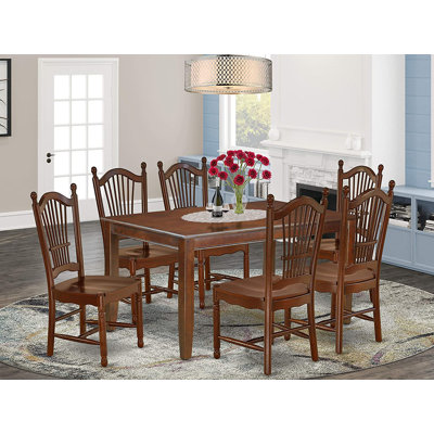 Tana Rubberwood Solid Wood Dining Set