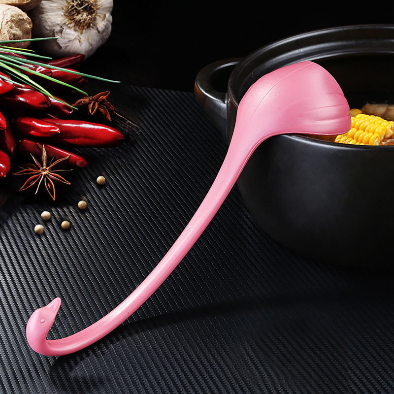 Vertical Soup Spoon With Tray, Pink
