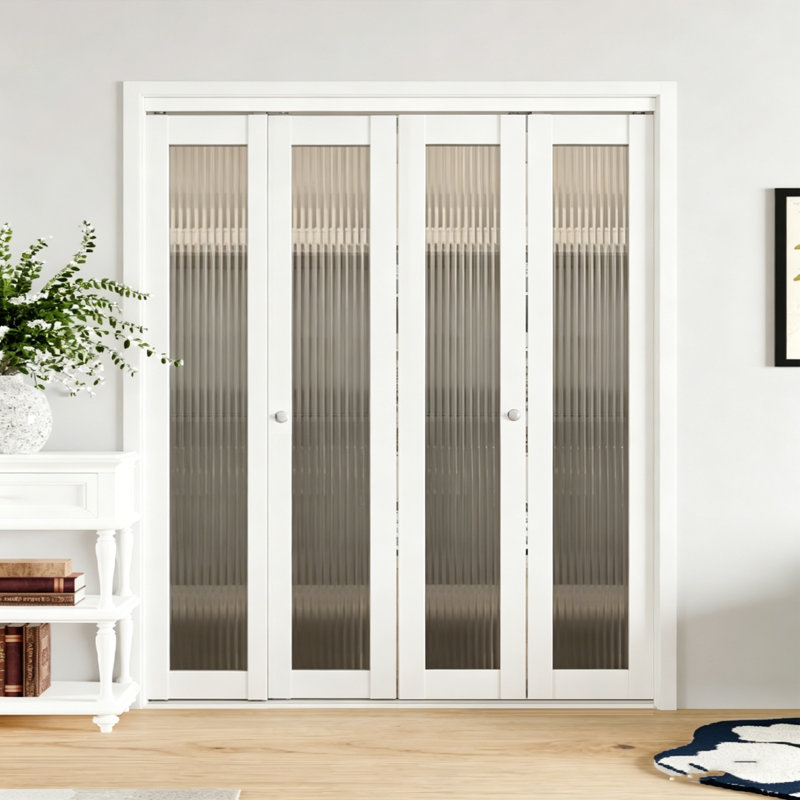Porte pliante en bois massif 1-Lite, 72 po x 80 po, 2