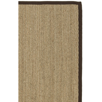 Heenan Natural Fiber Seagrass Solid Color Rug