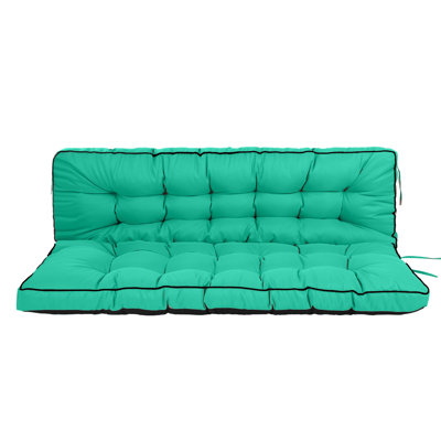 Porch Swing Cushions, 3 Seats Swing Cushions For Outdoor Furniture Waterproof , Glider Cushion Replacement Thicken 4" For Porch,Garden
