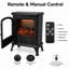 Castleton Fires & Fireplaces 44.8cm W Black Electric Stove with 6824.28 BTU