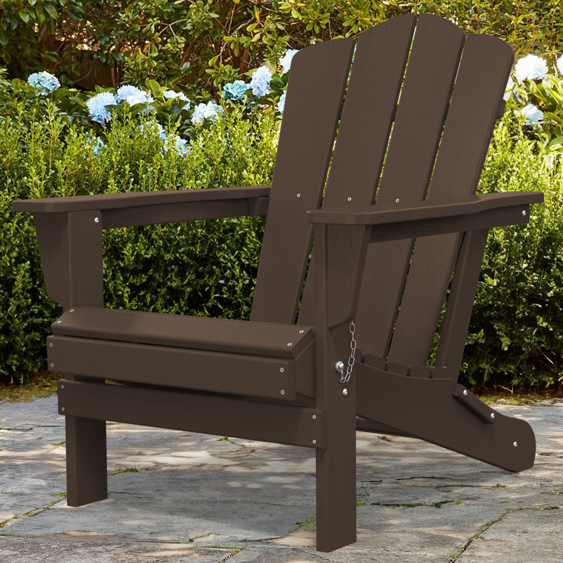 Chaise Adirondack pliante Delman, Café