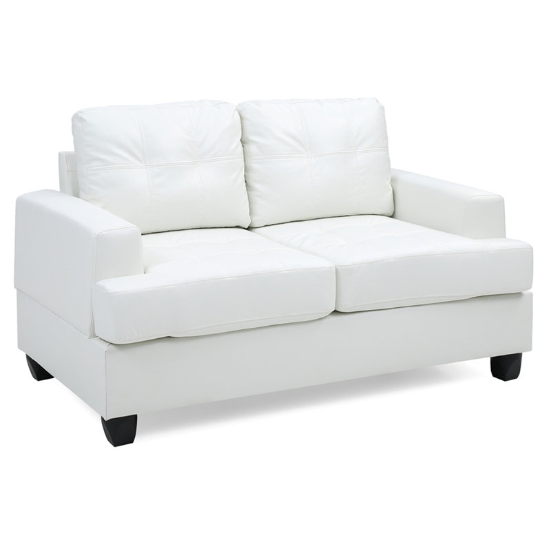 Causeuse charmante et transitionnelle blanche, Blanc