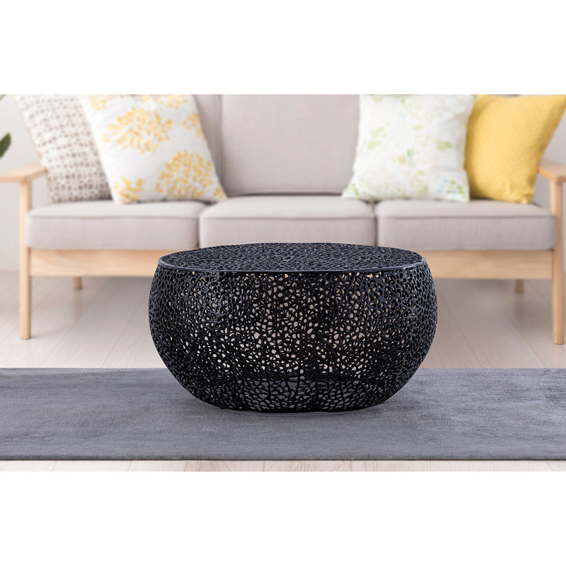 Round Coffee Table(CA Inventory), Black