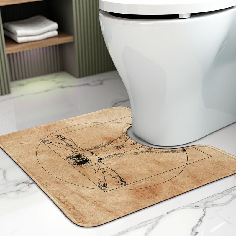  Tapis de salle de bain en U Anatomy