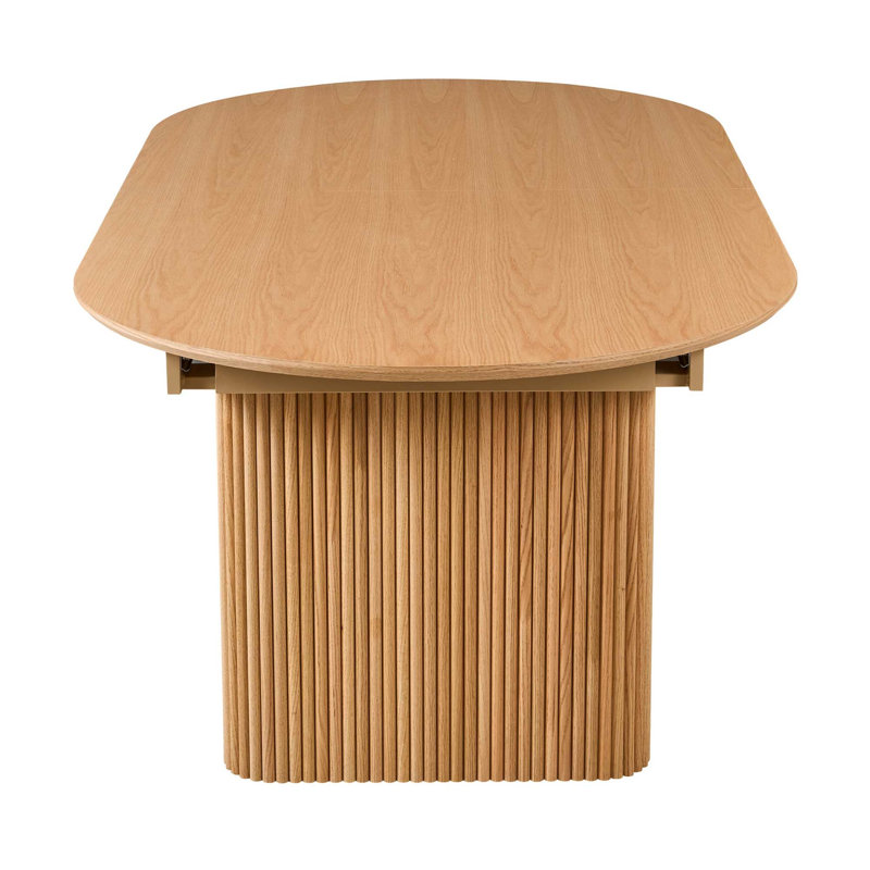 Nikki Dining Table with 2 Butterfly Leaves, Oak