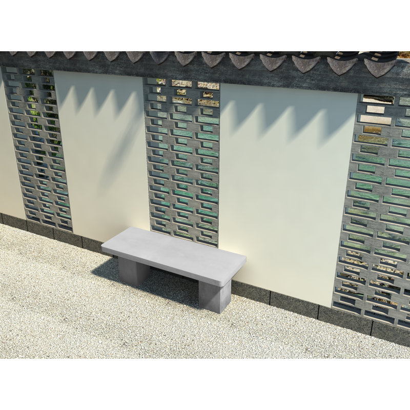 Maximus Bench, 16" H x 47" W x 18" D, Gray
