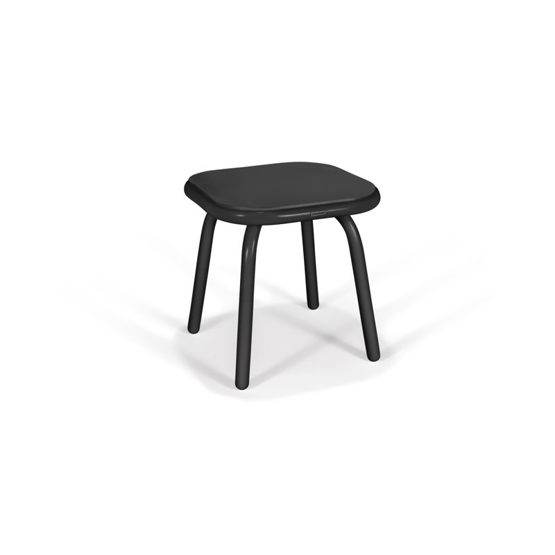 Holsen 19x19x19 Square Rigid Side Table, Black / Black Night
