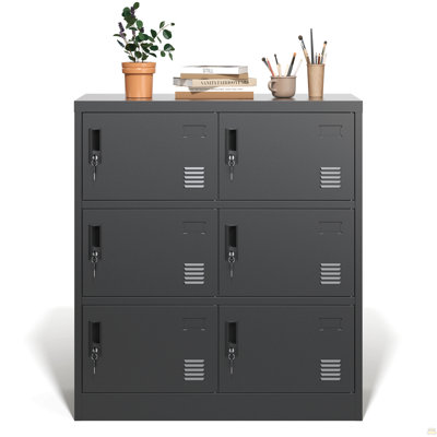 6-Door Employee Storage Locker, Metal Lockers