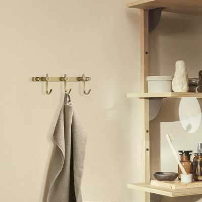 Wall Hooks with 3 Hooks