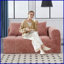 Canapé-lit en chenille anti-froissement Minimalist-1939593117