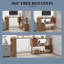 L Shaped Corner Computer Desk,360° Rotating Home Office Desk-500173554