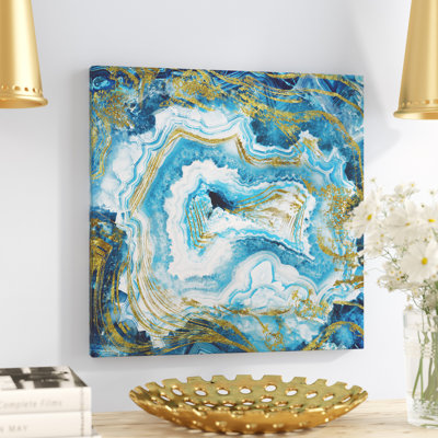 Touch Of Gold Agate II - Painting