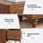  Vintage Minimalist Style 9 Drawer Dresser -126230437