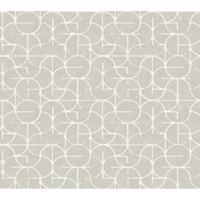Teddy Wallpaper, Gray/Silver
