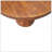 Solid Wood Chestnut Central Ball Table, Brown
