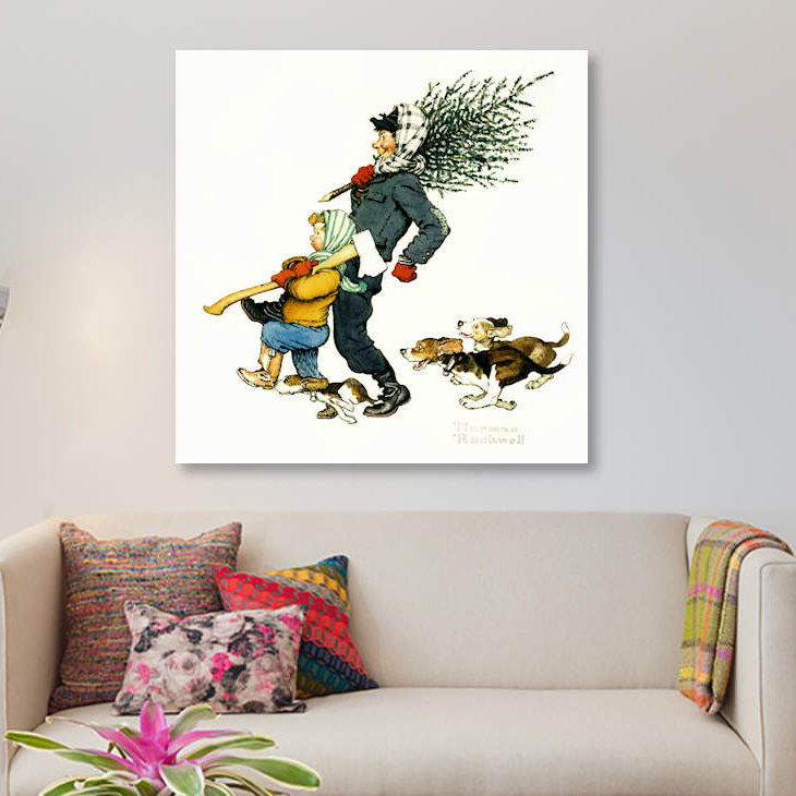 Norman Rockwell - Wrapped Canvas Print, 66.04 cm H x 66.04 cm W x 3.175 cm D