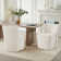 Madie Upholstered Dining Chair with Casters   