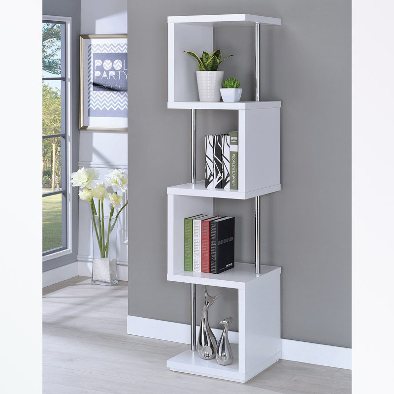 Rectangular 4-Shelf Bookcas