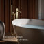 Occasion Floor-Mount Bath Filler Trim With Handshower-2147381546