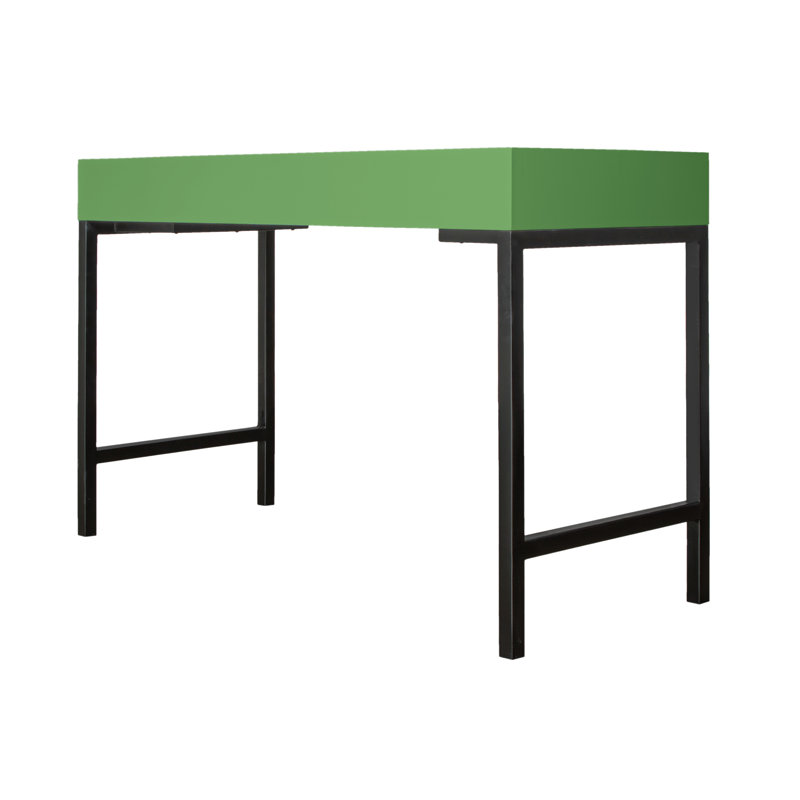 Maple Writing Desk, Bright Green