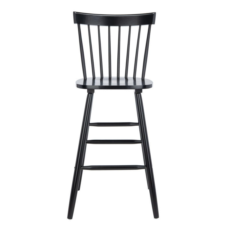 Solid Wood Counter Stool, Black, Bar Stool (73.7cm Seat Height)