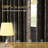 100% Blackout Curtains, Grommet Pattern Gold Foil Printed Window Treatments Room Darkening Drapes for Bedroom, 2 Panels-896250778-896250779