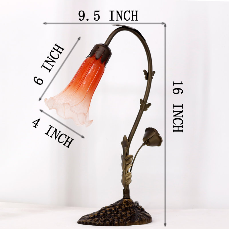 Ambania Metal Desk Lamp, Orange