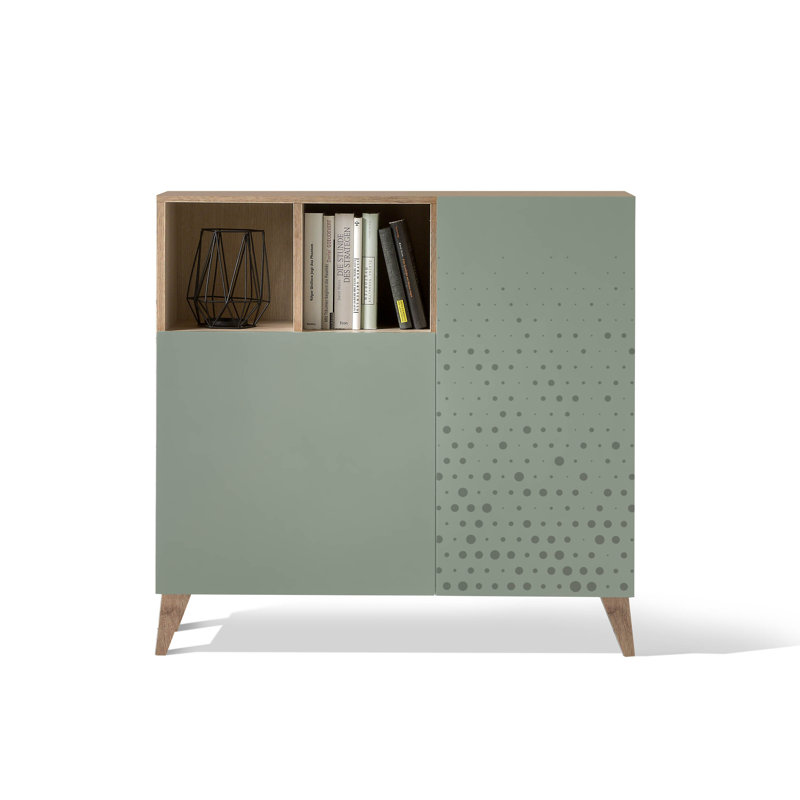14 Pair Shoe Storage Cabinet, Green