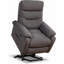 Fauteuil inclinable contemporain avec revêtement en tissu gris