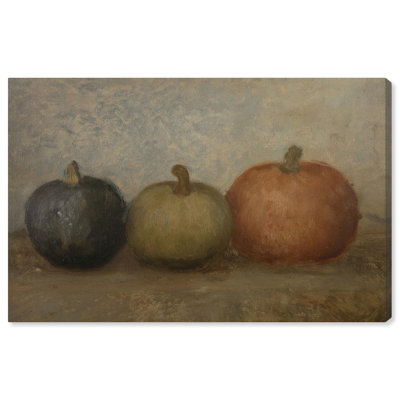 Fall Arrangements Multicolor Pumpkins Canvas Fall Wall Art by Art Remedy