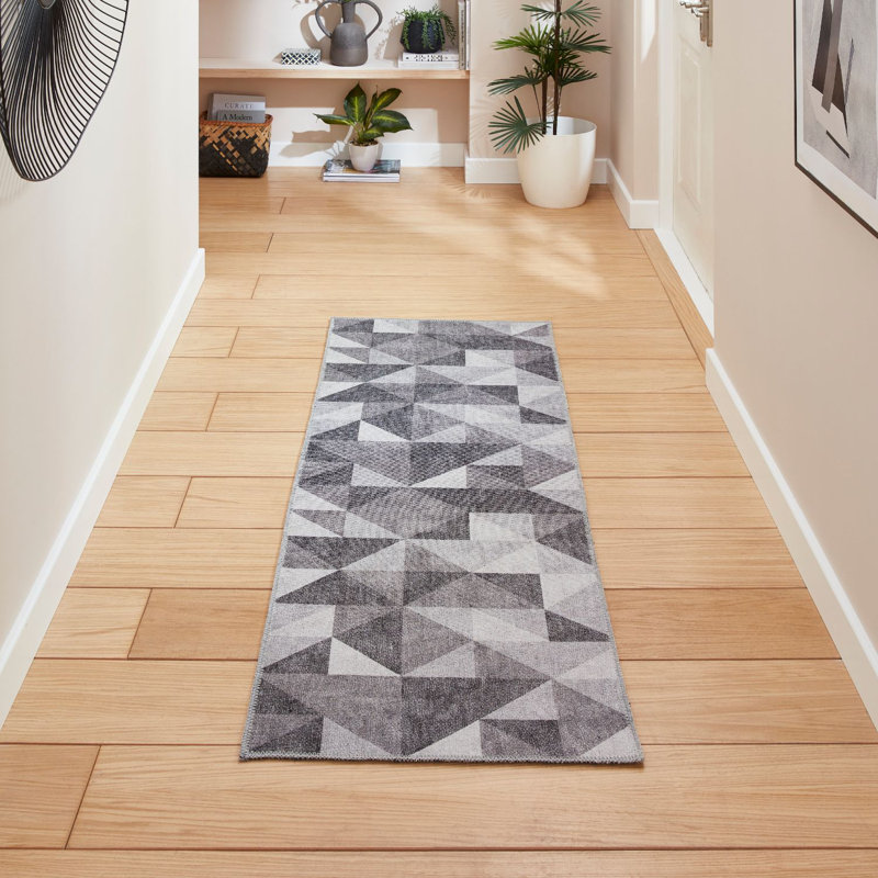 Joziah Grey Rug, Runner 61 x 170cm