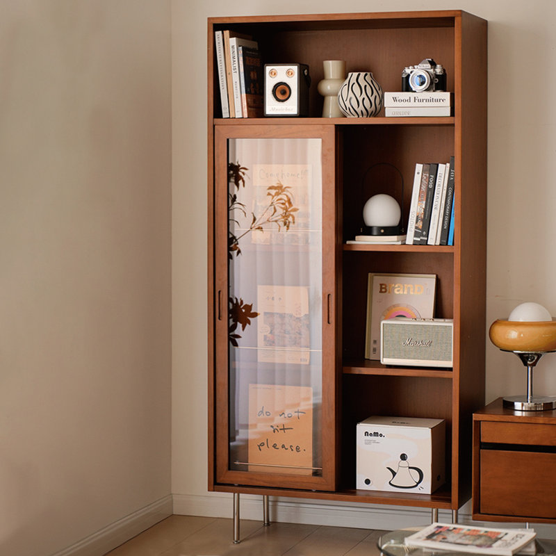 Vitrines en bois massif Cerise, H 54,33 po x l 34,65 po x P 15,35 po