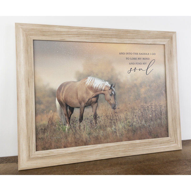 «And Into The Saddle I Go To Lose My Mind And Find My Soul Horse», art occidental