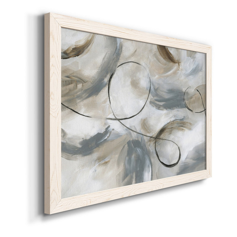 Staccato - Peinture sur toile encadrée, H 31,5 po x l 23,5 po x P 1,5 po, Toile blanche encadrée