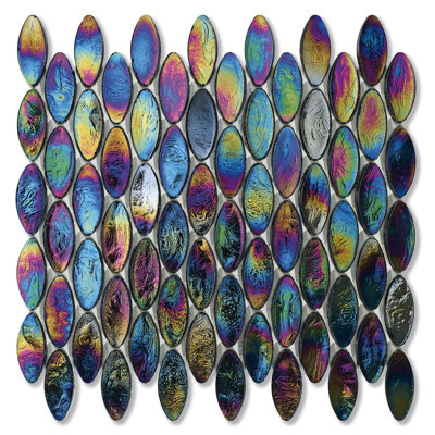 Velvet 7/8" x 7/8" Domes Glass Mosaic