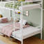 Lits peu encombrants avec rangement, lit moderne en métal blanc pour la maison